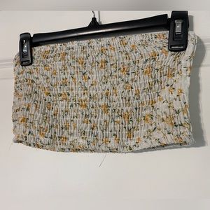 Bandoo top, yellow flowers